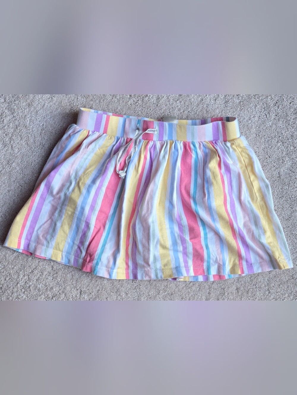OshKosh B'gosh Pastel Multi-Stripe Skirt With Built In Shorts Skort